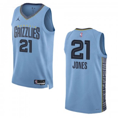 Memphis Grizzlies #21 Tyus Jones Blue Men's 2022-23 NBA Nike Statement Edition Jersey Men's